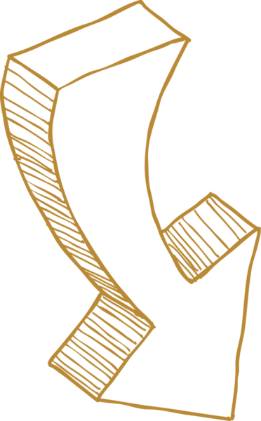 3B el çizimi biçim yönü oku