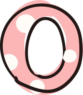 El çizimi kız tarzı beyaz nokta tipografik harf büyük harf alfabesi