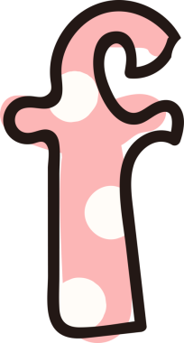 El çizimi kız tarzı beyaz nokta tipografik harf küçük harf alfabesi