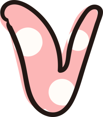 El çizimi kız tarzı beyaz nokta tipografik harf küçük harf alfabesi