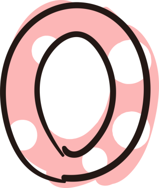 El çizimi tarzı kız gibi beyaz nokta harf numarası