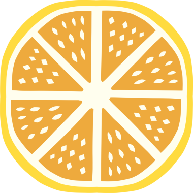 Japon tarzı, dilimlenmiş meyve portakalı.