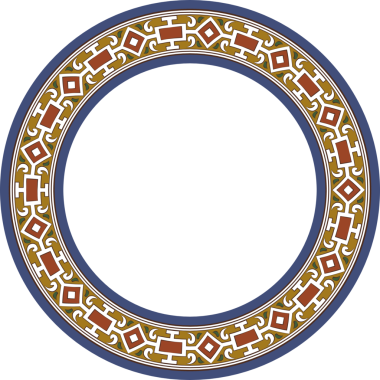 Eski model stil yuvarlak çerçeve kare çapraz