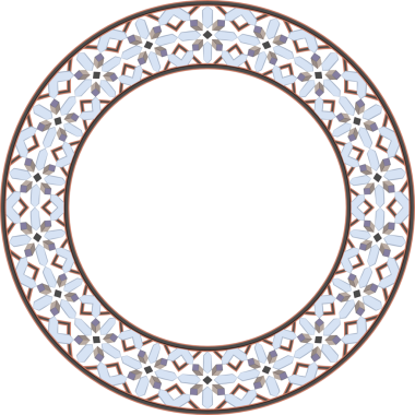 Eski model stil yuvarlak çerçeve çokgen geometri haçı