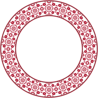 Antika botanik bahçesi eski model stil yuvarlak çerçeve