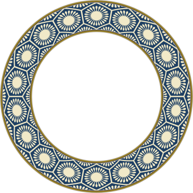 Antika botanik bahçesi eski model stil yuvarlak çerçeve