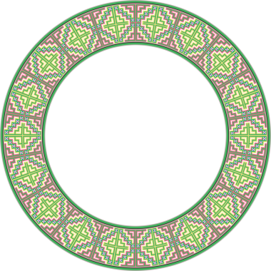 Klasik model stil yuvarlak çerçeve geometri çokgen çizgisi