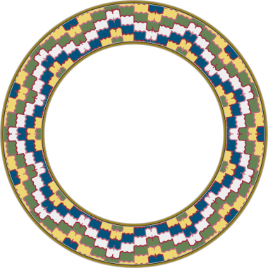 Klasik model stil yuvarlak çerçeve dalgası çapraz