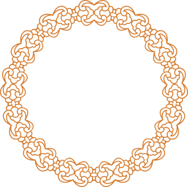 Geleneksel Çin iz sürme kalıbı sınır çerçevesi etrafında