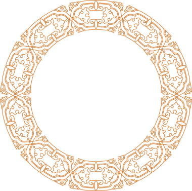 Geleneksel Çin iz sürme kalıbı sınır çerçevesi etrafında