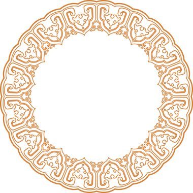 Geleneksel Çin iz sürme kalıbı sınır çerçevesi etrafında