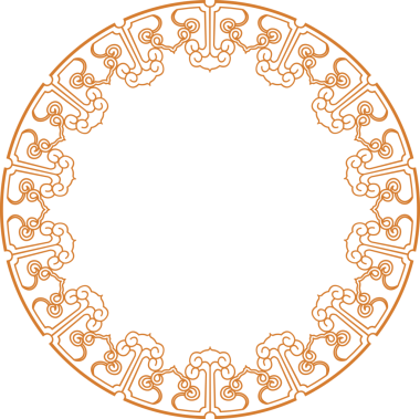 Geleneksel Çin iz sürme kalıbı sınır çerçevesi etrafında