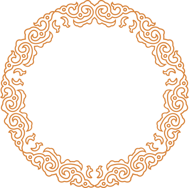 Geleneksel Çin iz sürme kalıbı sınır çerçevesi etrafında