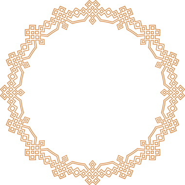 Geleneksel Çin iz sürme kalıbı sınır çerçevesi etrafında