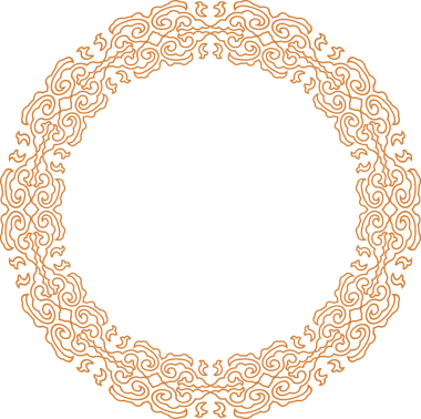 Geleneksel Çin iz sürme kalıbı sınır çerçevesi etrafında