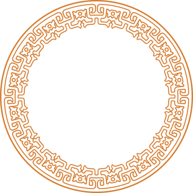 Geleneksel Çin iz sürme kalıbı sınır çerçevesi etrafında