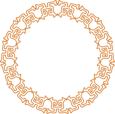 Geleneksel Çin iz sürme kalıbı sınır çerçevesi etrafında