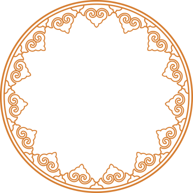 Geleneksel Çin iz sürme kalıbı sınır çerçevesi etrafında