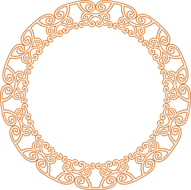 Geleneksel Çin iz sürme kalıbı sınır çerçevesi etrafında