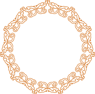 Geleneksel Çin iz sürme kalıbı sınır çerçevesi etrafında