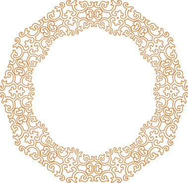 Geleneksel Çin iz sürme kalıbı sınır çerçevesi etrafında