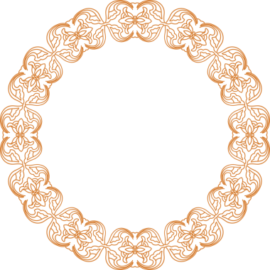 Geleneksel Çin iz sürme kalıbı sınır çerçevesi etrafında