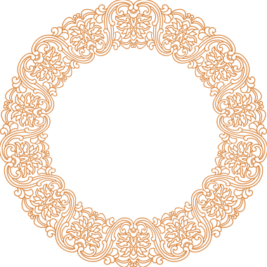 Geleneksel Çin iz sürme kalıbı sınır çerçevesi etrafında