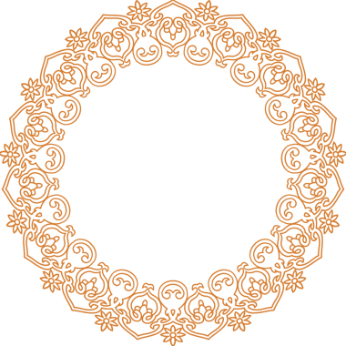 Geleneksel Çin iz sürme kalıbı sınır çerçevesi etrafında