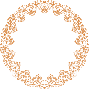 Geleneksel Çin iz sürme kalıbı sınır çerçevesi etrafında