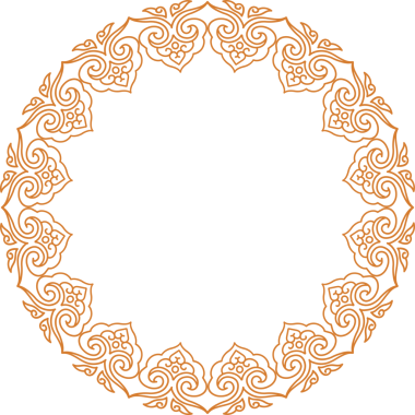 Geleneksel Çin iz sürme kalıbı sınır çerçevesi etrafında