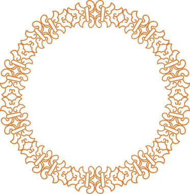 Geleneksel Çin iz sürme kalıbı sınır çerçevesi etrafında