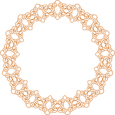 Geleneksel Çin iz sürme kalıbı sınır çerçevesi etrafında