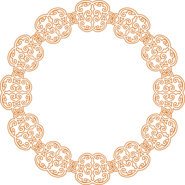 Geleneksel Çin iz sürme kalıbı sınır çerçevesi etrafında