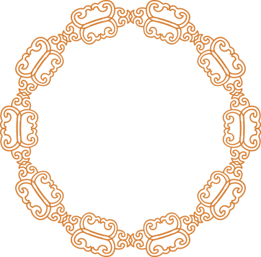 Geleneksel Çin iz sürme kalıbı sınır çerçevesi etrafında