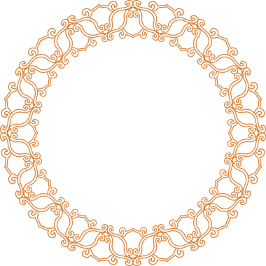 Geleneksel Çin iz sürme kalıbı sınır çerçevesi etrafında