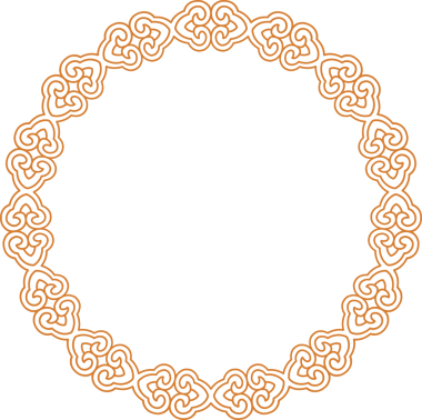 Geleneksel Çin iz sürme kalıbı sınır çerçevesi etrafında