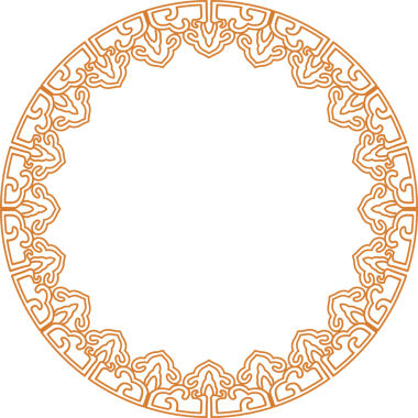 Geleneksel Çin iz sürme kalıbı sınır çerçevesi etrafında