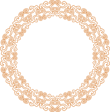 Geleneksel Çin iz sürme kalıbı sınır çerçevesi etrafında