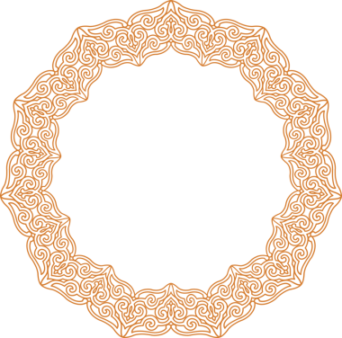 Geleneksel Çin iz sürme kalıbı sınır çerçevesi etrafında