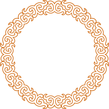 Geleneksel Çin iz sürme kalıbı sınır çerçevesi etrafında