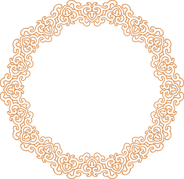 Geleneksel Çin iz sürme kalıbı sınır çerçevesi etrafında