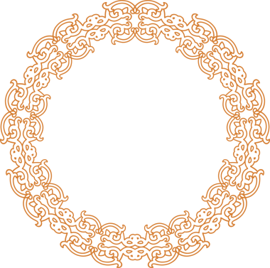 Geleneksel Çin iz sürme kalıbı sınır çerçevesi etrafında