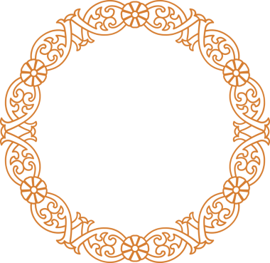 Geleneksel Çin iz sürme kalıbı sınır çerçevesi etrafında