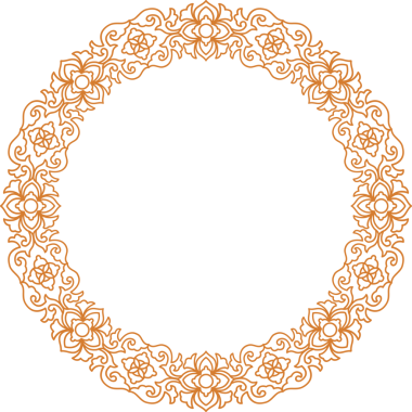 Geleneksel Çin iz sürme kalıbı sınır çerçevesi etrafında