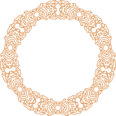 Geleneksel Çin iz sürme kalıbı sınır çerçevesi etrafında