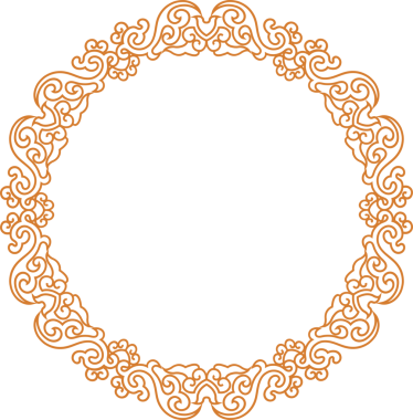 Geleneksel Çin iz sürme kalıbı sınır çerçevesi etrafında