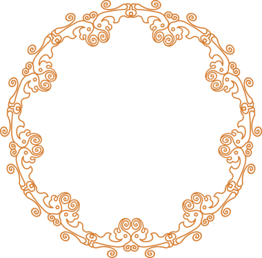 Geleneksel Çin iz sürme kalıbı sınır çerçevesi etrafında