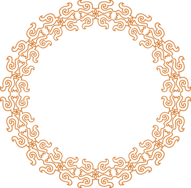 Geleneksel Çin iz sürme kalıbı sınır çerçevesi etrafında