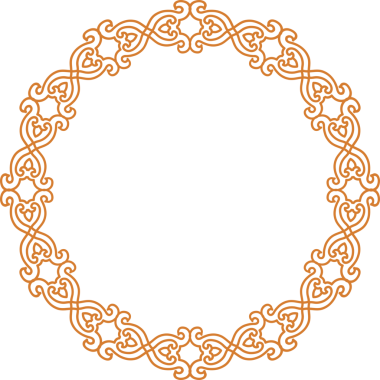 Geleneksel Çin iz sürme kalıbı sınır çerçevesi etrafında