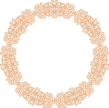Geleneksel Çin iz sürme kalıbı sınır çerçevesi etrafında